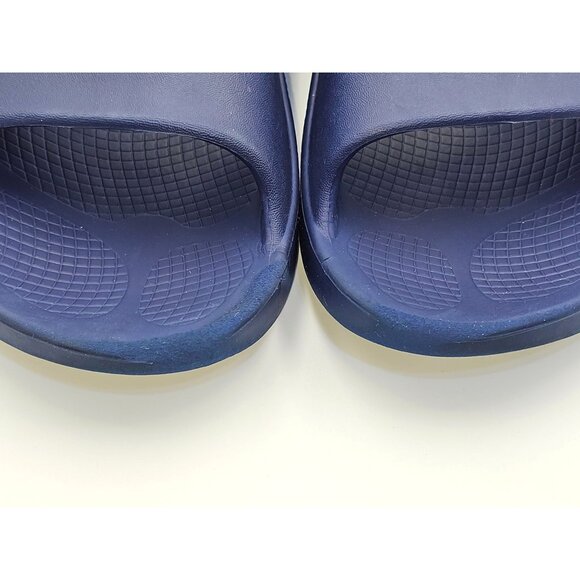OOfos OOriginal Men's Navy Blue Ooahh Sport Slide Sandals Size M9/Wo's 11 2636 - Picture 6 of 16